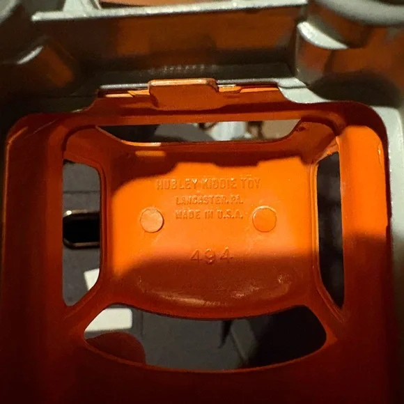 Vintage die cast Orange and Gray Toy Truck - Picture 3 of 3